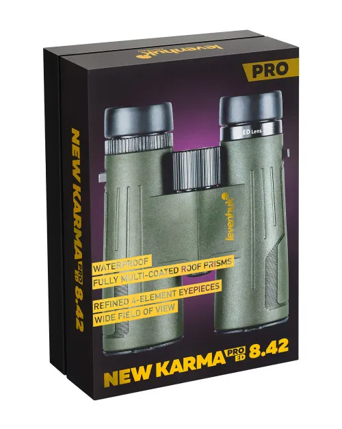 a képen:  Levenhuk New Karma PRO ED 8x42 kétszemes távcső,  13