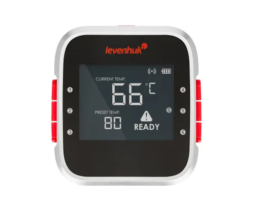a fényképen:  Levenhuk Wezzer Grill BT20 húshőmérő,  14