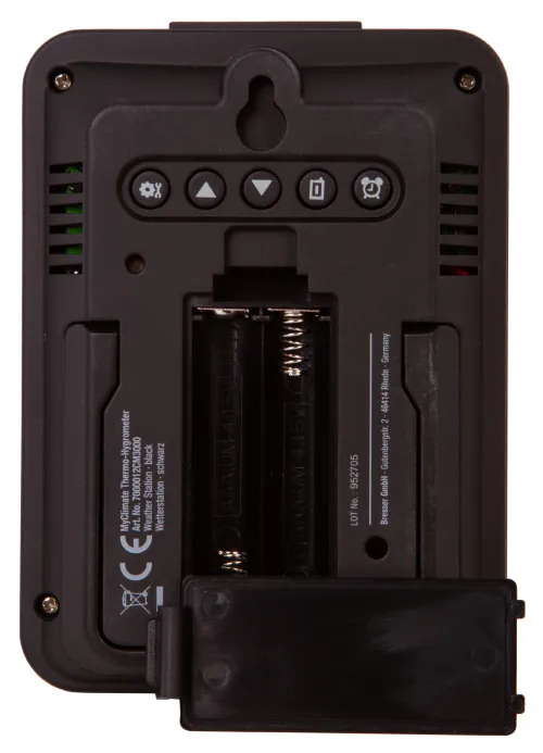 a fényképen:  Bresser MyClimate hő / higrométeróra, fehér,  10