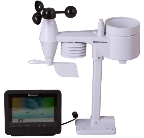 a képen:  Bresser 5 az 1-ben Wi-fi-kompatibilis színes kijelzős időjárás állomás,  7