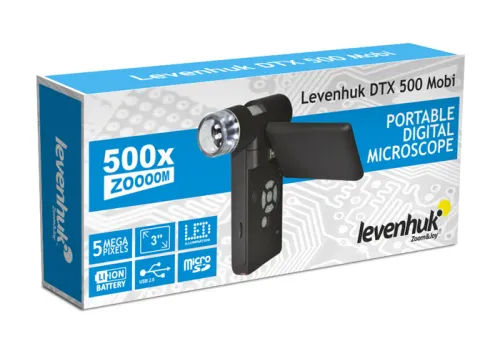 a fényképen:  Levenhuk DTX 500 Mobi digitális mikroszkóp,  10