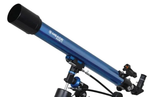 a fényképen:  Meade Polaris 70mm EQ refraktoros teleszkóp,  3