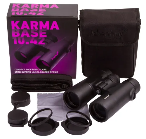 a fényképen:  Levenhuk Karma BASE 10x42 kétszemes távcső,  2