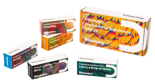 a képen:  Levenhuk Discovery Prof DPS 5 mikropreparátum mintakészlet. „Élet egy csepp vízben”,  3