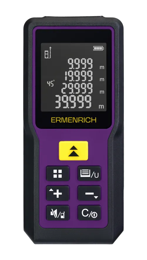 a fényképen:  Ermenrich Reel PRO GM60 lézeres mérő,  3