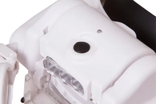 a képen:  Levenhuk Zeno Vizor HR2 fejre rögzíthető, tölthető nagyító,  7