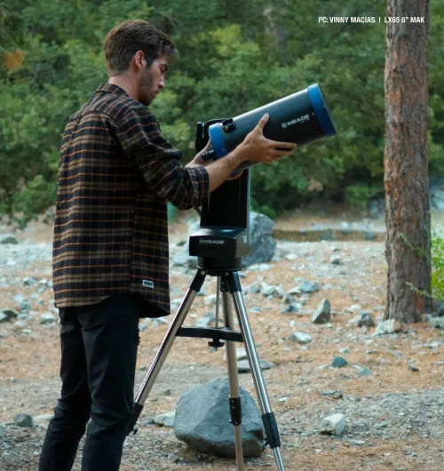 a fényképen:  Meade LX65 6" MAK teleszkóp,  8