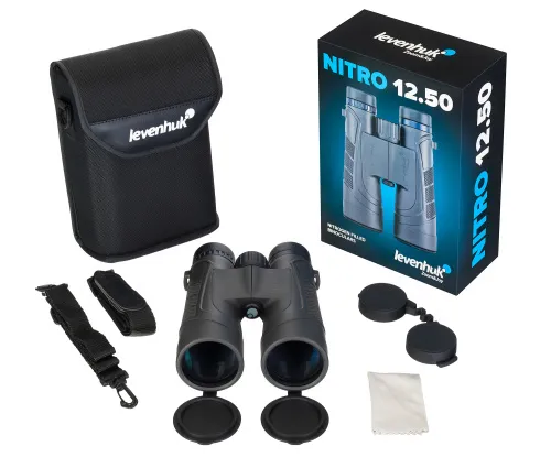 a fényképen:  Levenhuk Nitro 12x50 kétszemes távcső,  3