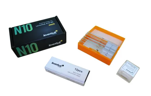 a képen:  Levenhuk N10 NG előkészített tárgylemezkészlet,  2