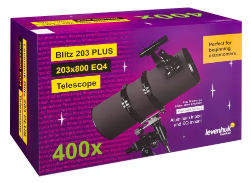 a fotón:  Levenhuk Blitz 203 PLUS teleszkóp,  12