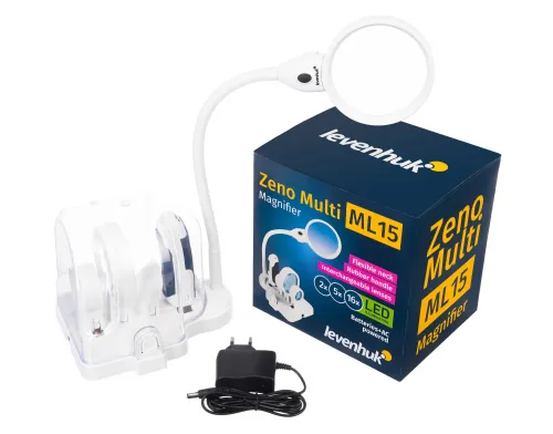 a képen:  Levenhuk Zeno Multi ML15 fehér nagyító,  2