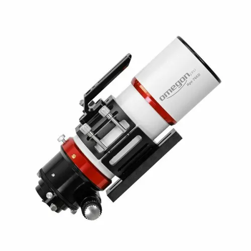 a fotón:  Omegon Pro APO AP 76/418 ED Triplet OTA teleszkóp,  3
