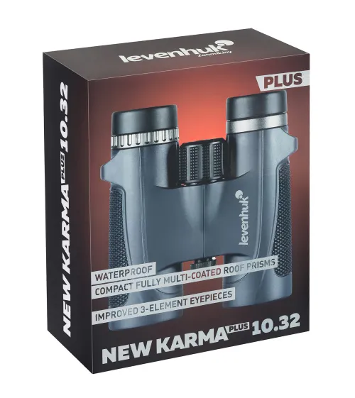 a fotón:  Levenhuk New Karma PLUS 10x32 kétszemes távcső,  13