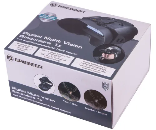 a fényképen:  Bresser 1–2x digitális éjjellátó távcső, fejre rögzíthető,  14