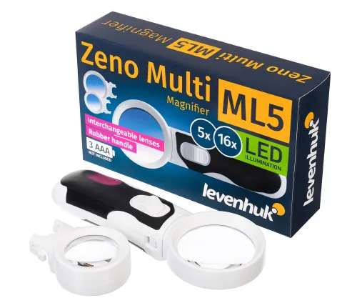 a fényképen:  Levenhuk Zeno Multi ML5 nagyító,  2