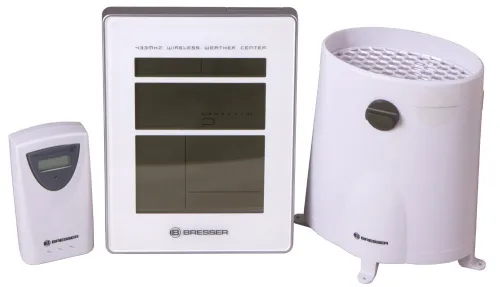 a fotón:  Bresser RC időjárás állomás, fehér,  8