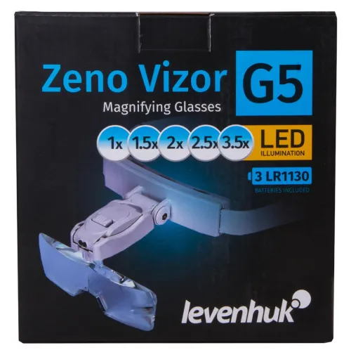 a fényképen:  Levenhuk Zeno Vizor G5 nagyítószemüveg,  12
