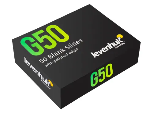 a fotón:  Levenhuk G50 üres tárgylemezek (50 darab),  2