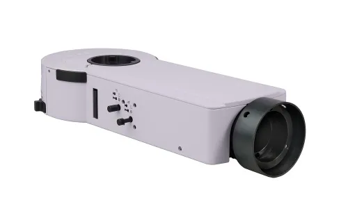 a fényképen:  MAGUS Epi-FL06 Epi-fluoreszcens tartozék, higanylámpa, fluoreszcens szűrőkockák В/G/UV/V/R/FITC/TRITC/DAPI,  4