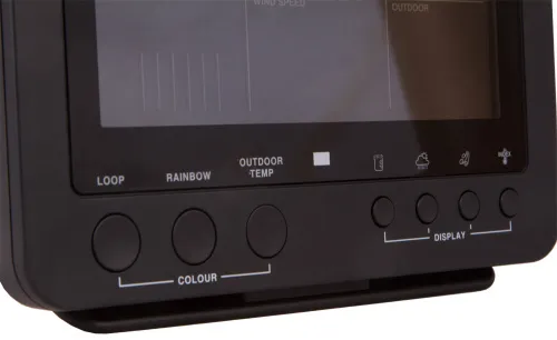 a fényképen:  Bresser 5 az 1-ben színes kijelzős időjárás állomás, fekete,  6