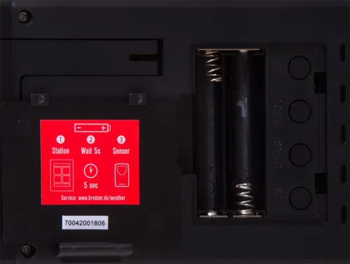 a képen:  Bresser Temp időjárás állomás,  5