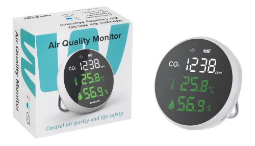 a fotón:  Levenhuk Wezzer Air MC30 levegőminőség-érzékelő,  3