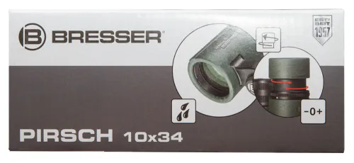 a fényképen:  Bresser Pirsch 10x34 kétszemes távcső,  16