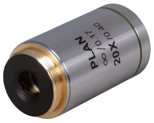 a fényképen:  Levenhuk MED 20x végtelen-plan-akromatikus objektív,  3