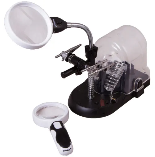 a képen:  Levenhuk Zeno Multi ML17 fekete nagyító,  3