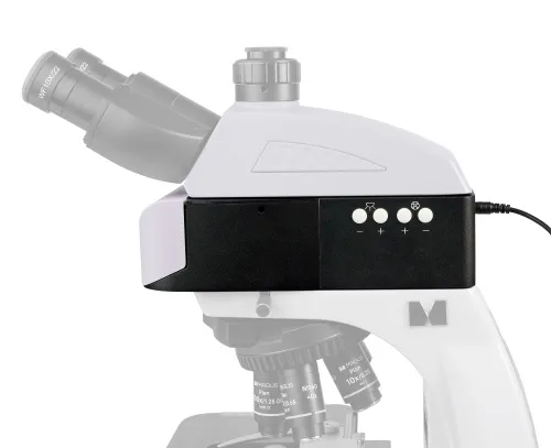 a fényképen:  MAGUS Epi-FL04M LED Epi-fluoreszcens tartozék, fluoreszcens szűrőkockák B/G/UV,  14