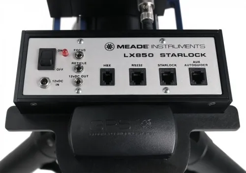 a fotón:  Meade LX850 német ekvatoriális állvány StarLock technológiával, háromlábú állvány nélkül,  3