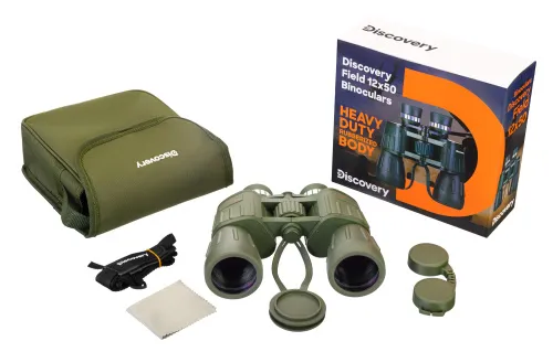 a fényképen:  Levenhuk Discovery Field 12x50 kétszemes távcső,  4