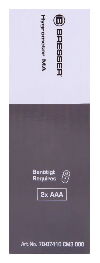 a fotón:  Bresser penészedés-riasztó higrométer, fekete,  12