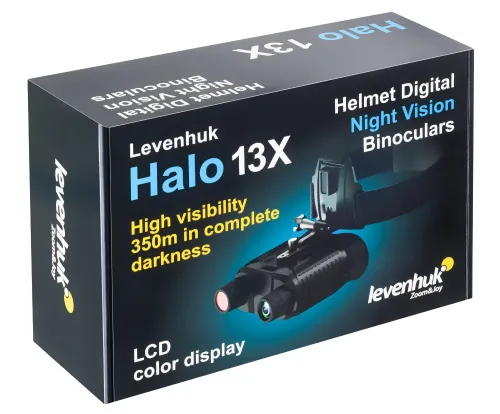 a fotón:  Levenhuk Halo 13X Helmet digitális éjjellátó kétszemes távcső,  13