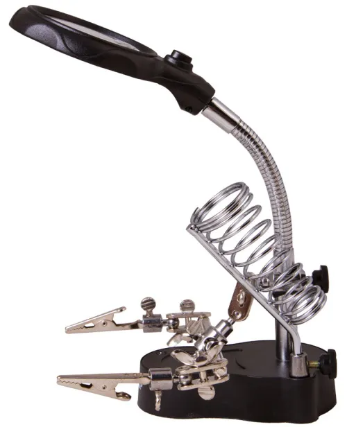 a fényképen:  Levenhuk Zeno Desk D3 nagyító,  4