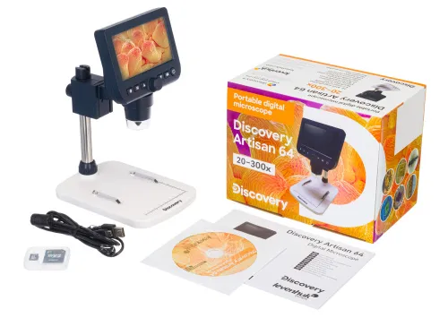 a képen:  Levenhuk Discovery Artisan 64 digitális mikroszkóp,  2