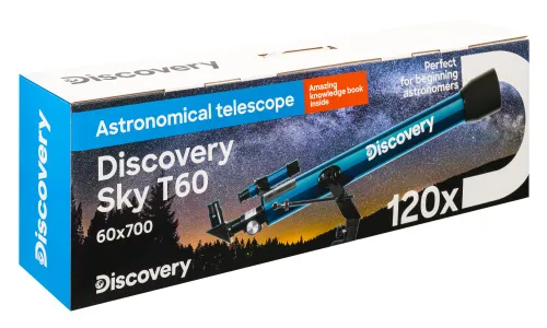 a fényképen:  Levenhuk Discovery Sky T60 teleszkóp könyvvel,  15