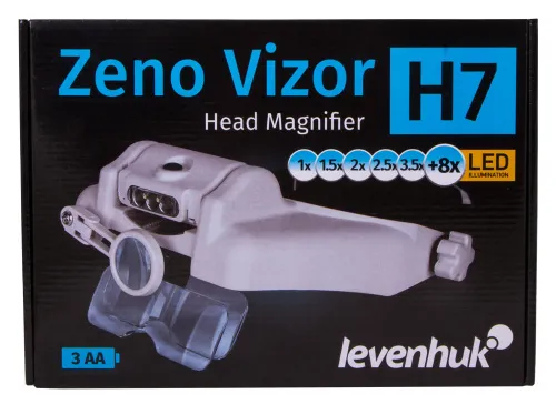 a képen:  Levenhuk Zeno Vizor H7 fejre rögzíthető nagyító,  13