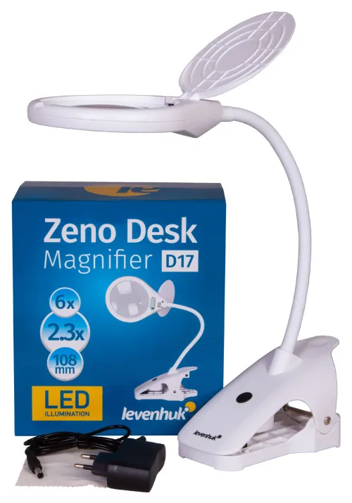 a fotón:  Levenhuk Zeno Desk D17 nagyító,  2