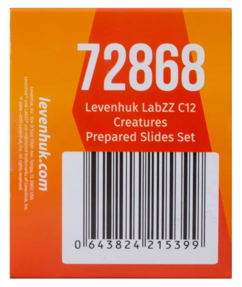 a fotón:  Levenhuk LabZZ C12 Élőlények – előkészített tárgylemez-készlet,  10