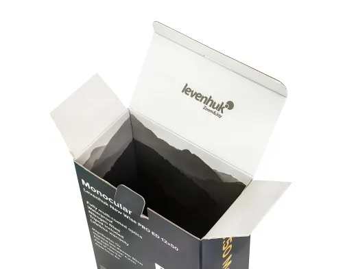 a fényképen:  Levenhuk New Wise PRO ED 12x50 egyszemes távcső,  14