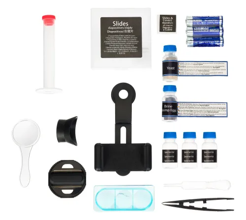 a fotón:  Bresser Junior 40x-640x mikroszkóp, lila,  17