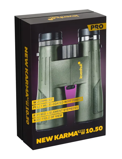 a fotón:  Levenhuk New Karma PRO ED 10x50 kétszemes távcső,  13