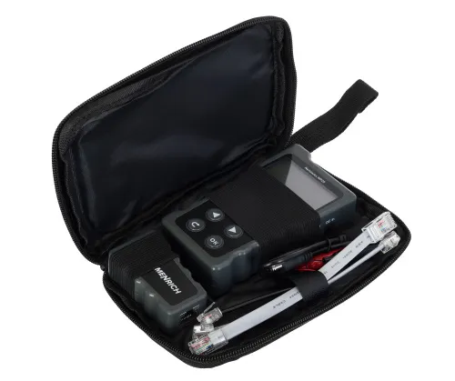 a fényképen:  Ermenrich NetGeeks NP25 PoE tesztelő,  2