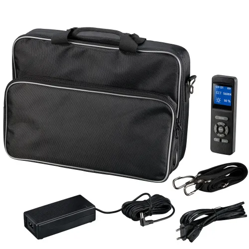 a fényképen:  Bresser BR-S60 RGB LED panel,  7