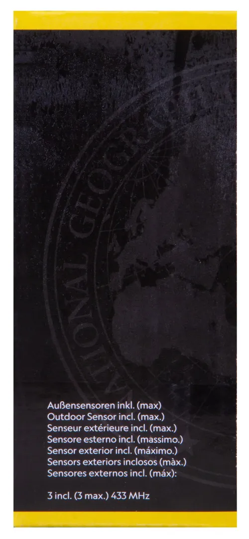 a fényképen:  Bresser National Geographic hőmérő / higrométer, fekete,  14