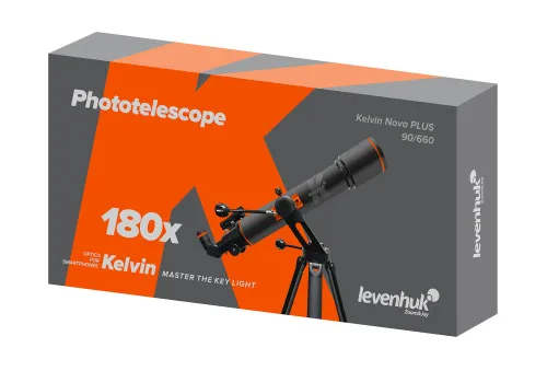 a fényképen:  Levenhuk Kelvin Nova PLUS 90/660 fotóteleszkóp ,  6