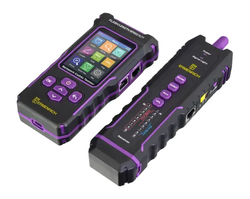 a fényképen:  Ermenrich NetGeeks NP50 multifunkcionális kábeltesztelő,  4