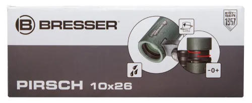 a fényképen:  Bresser Pirsch 10x26 kétszemes távcső,  16