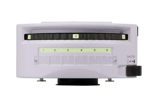 a fényképen:  MAGUS Epi-FL06 Epi-fluoreszcens tartozék, higanylámpa, fluoreszcens szűrőkockák В/G/UV/V/R/FITC/TRITC/DAPI,  8